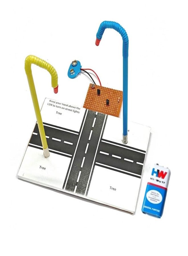 ESPtronics Class 12 Smart Automatic Street Light Electronics Science Project Experiment Kit Working Model Using LDR - Image 1